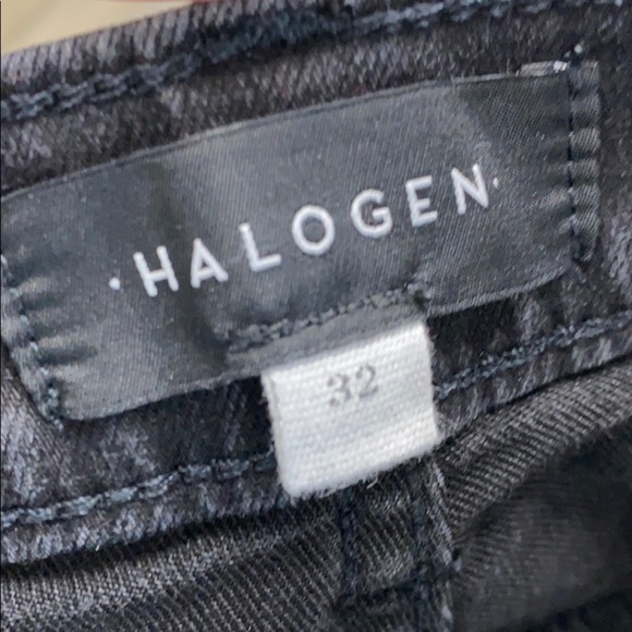 Halogen black straight leg crop jeans size 32 - Picture 9 of 11
